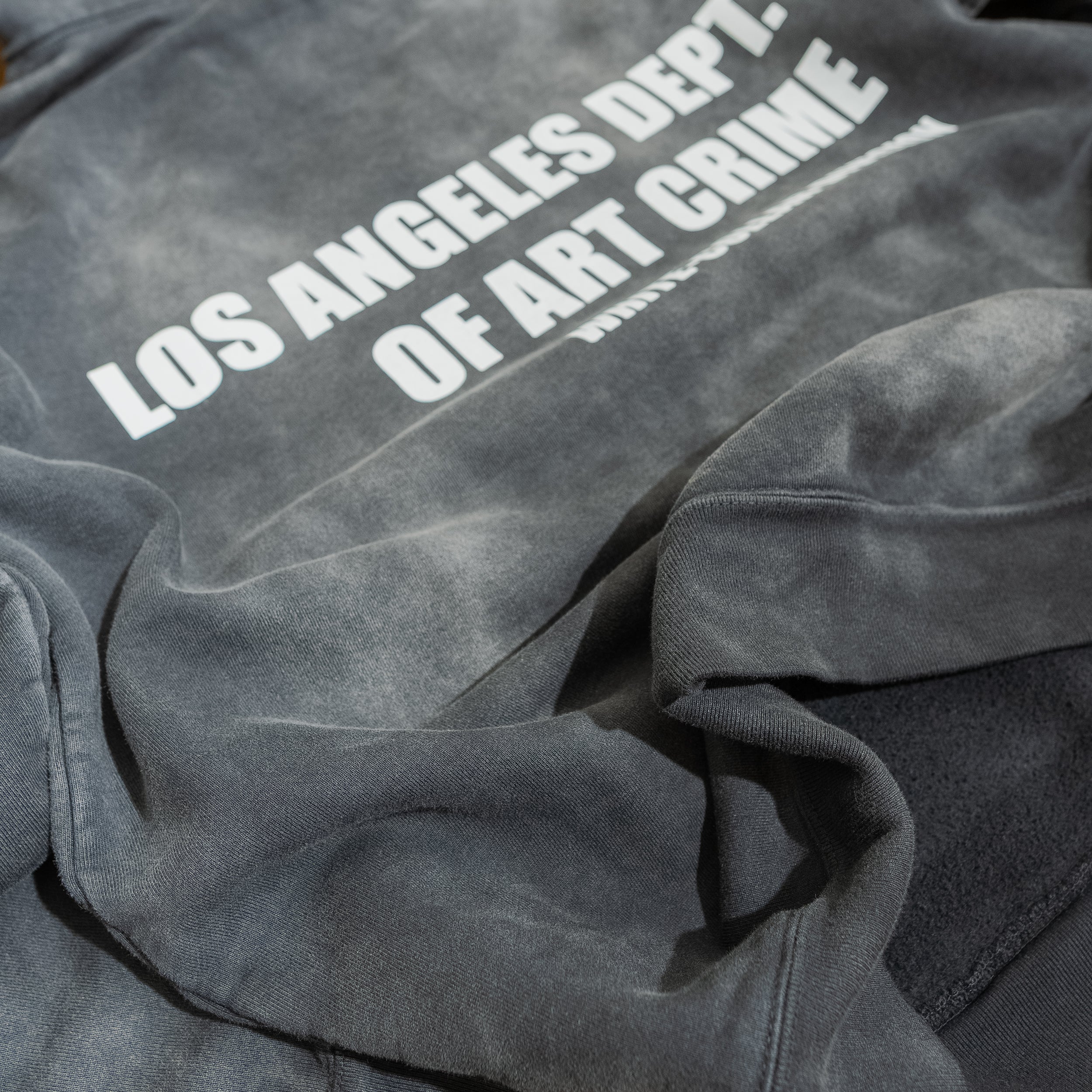 Department of Art Crime Hoodie (Vintage washed Black)