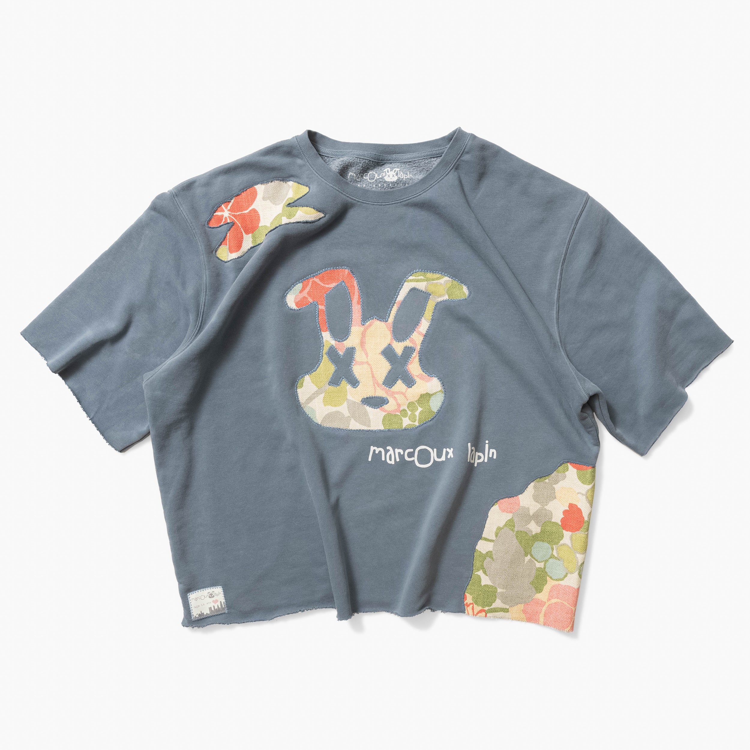 Floral CUT x SEW Marcoux Lapin Half-Sleeve Sweatshirt