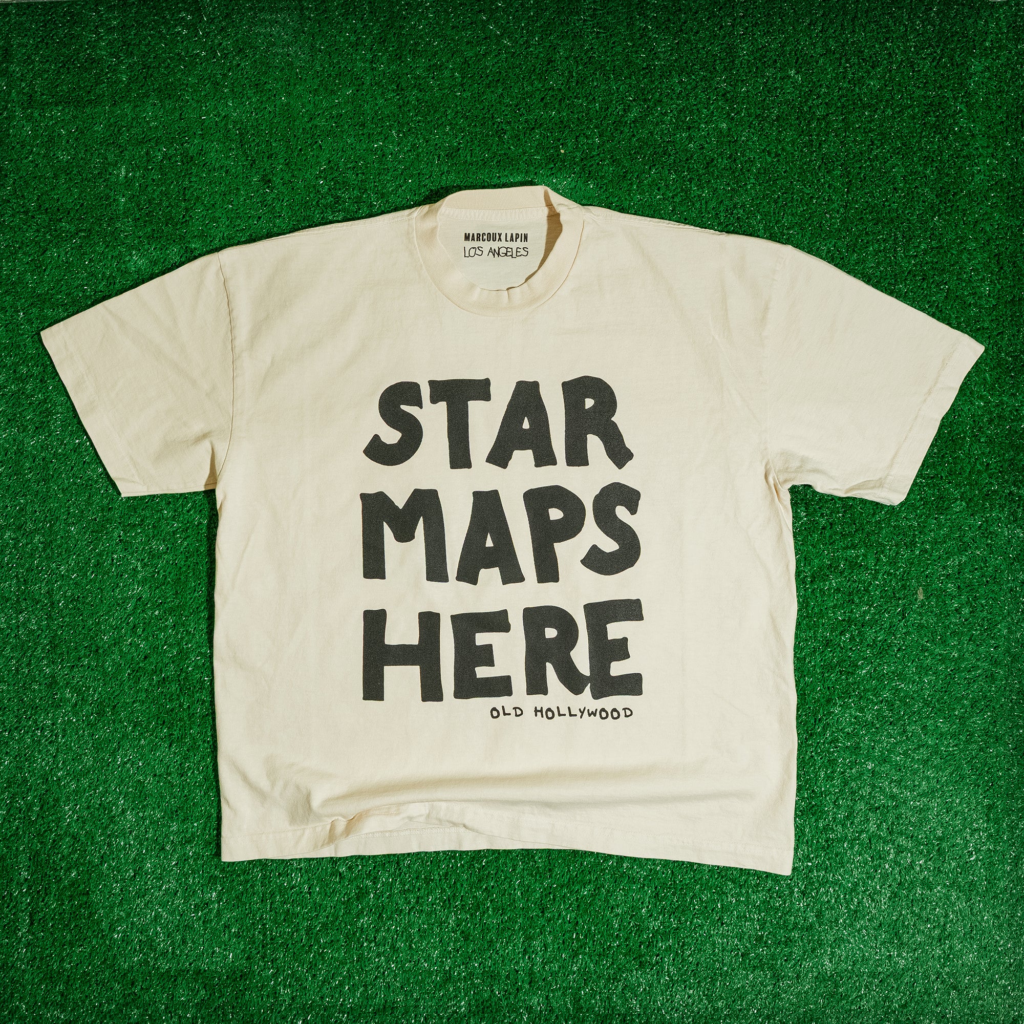 Old Hollywood Star Maps (Cream)