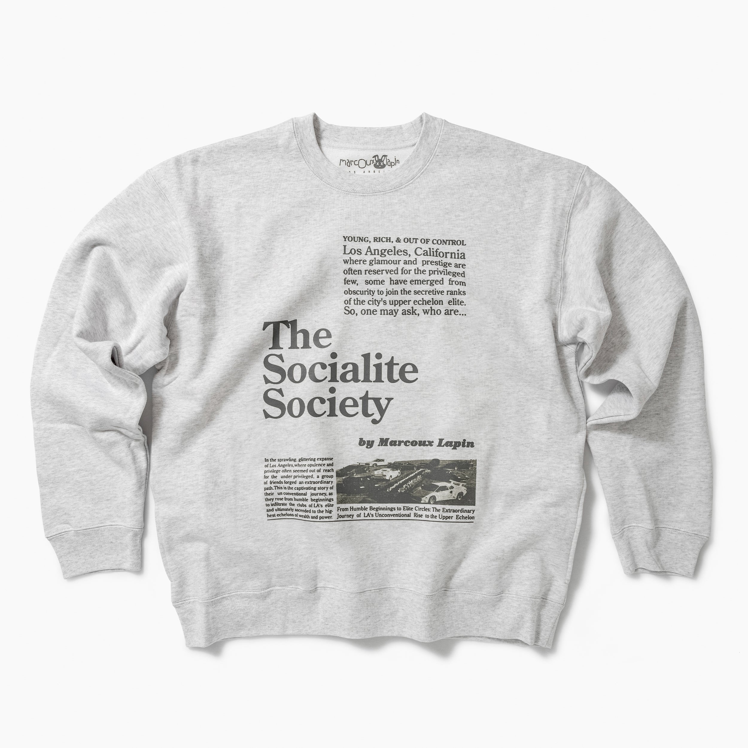The Socialite Society Article Sweatshirt with side-pockets (Heather Gray)