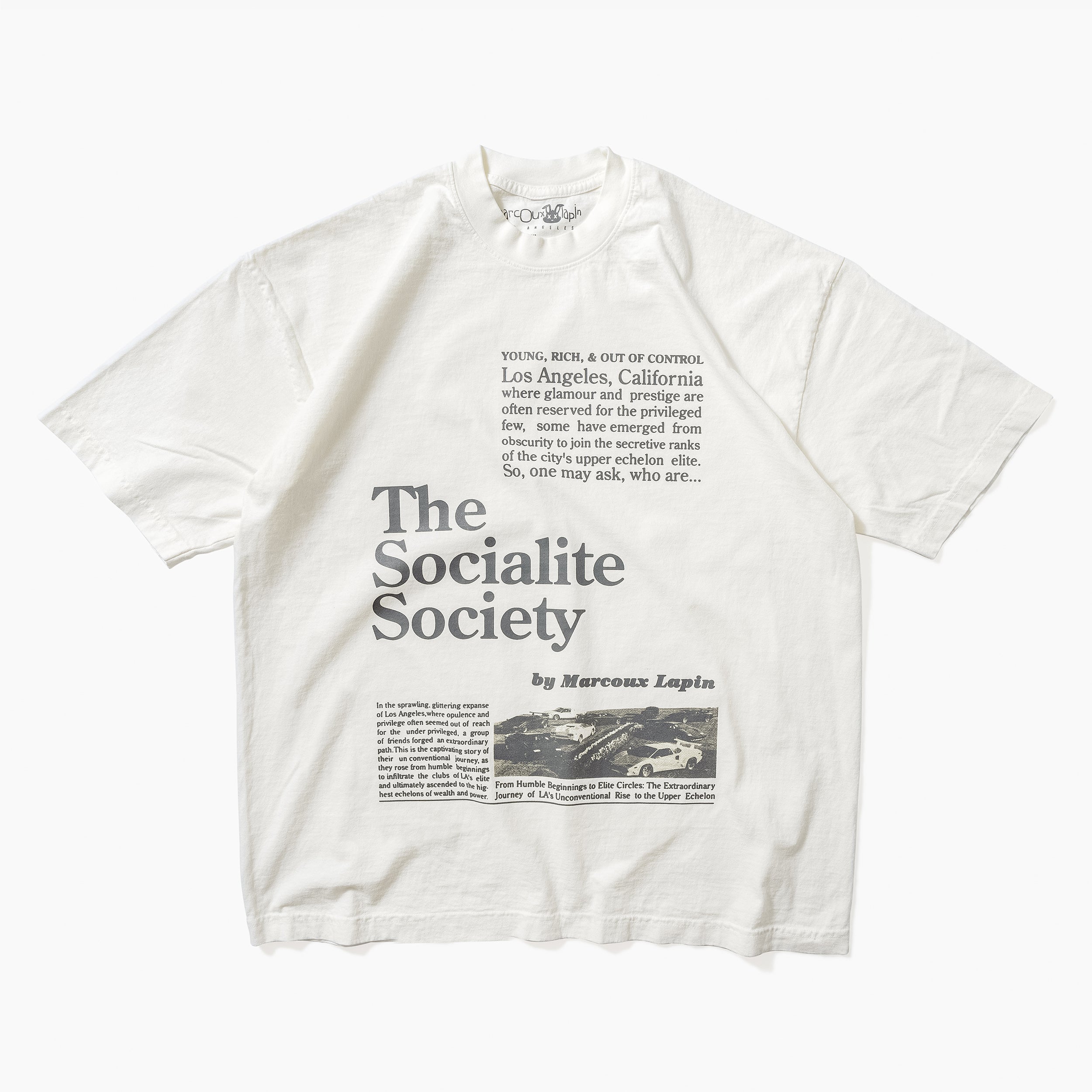 The Socialite Society Article T shirt Off White