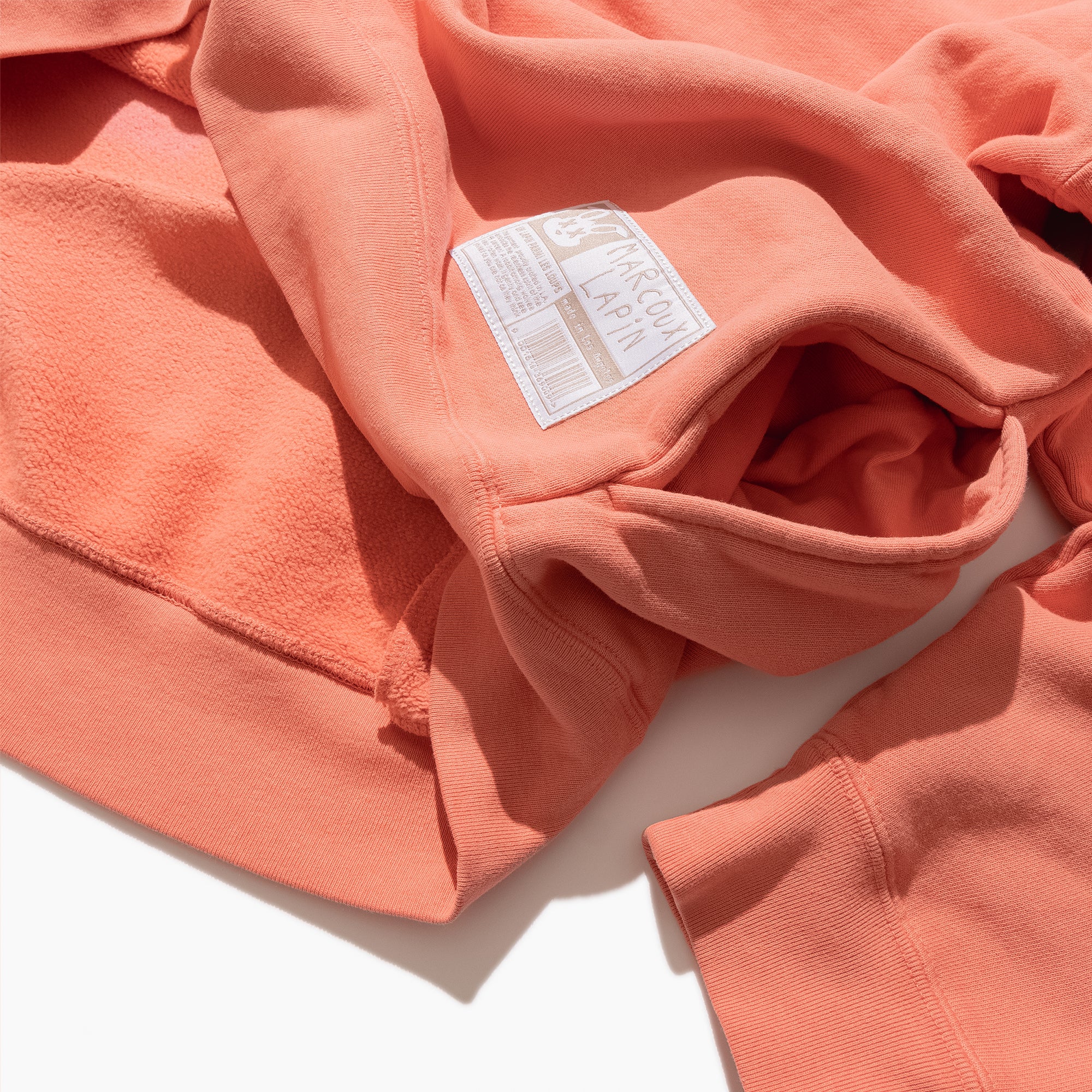 Marcoux Lapin Originals Sweatshirt with side pockets Peach